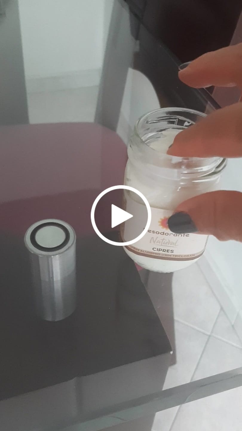 Customer video review of Desodorante natural sin aluminio