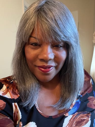 Customer photo review of Model Model Dream Weaver 100% Human Hair Full Wig - STRAIGHT 14"