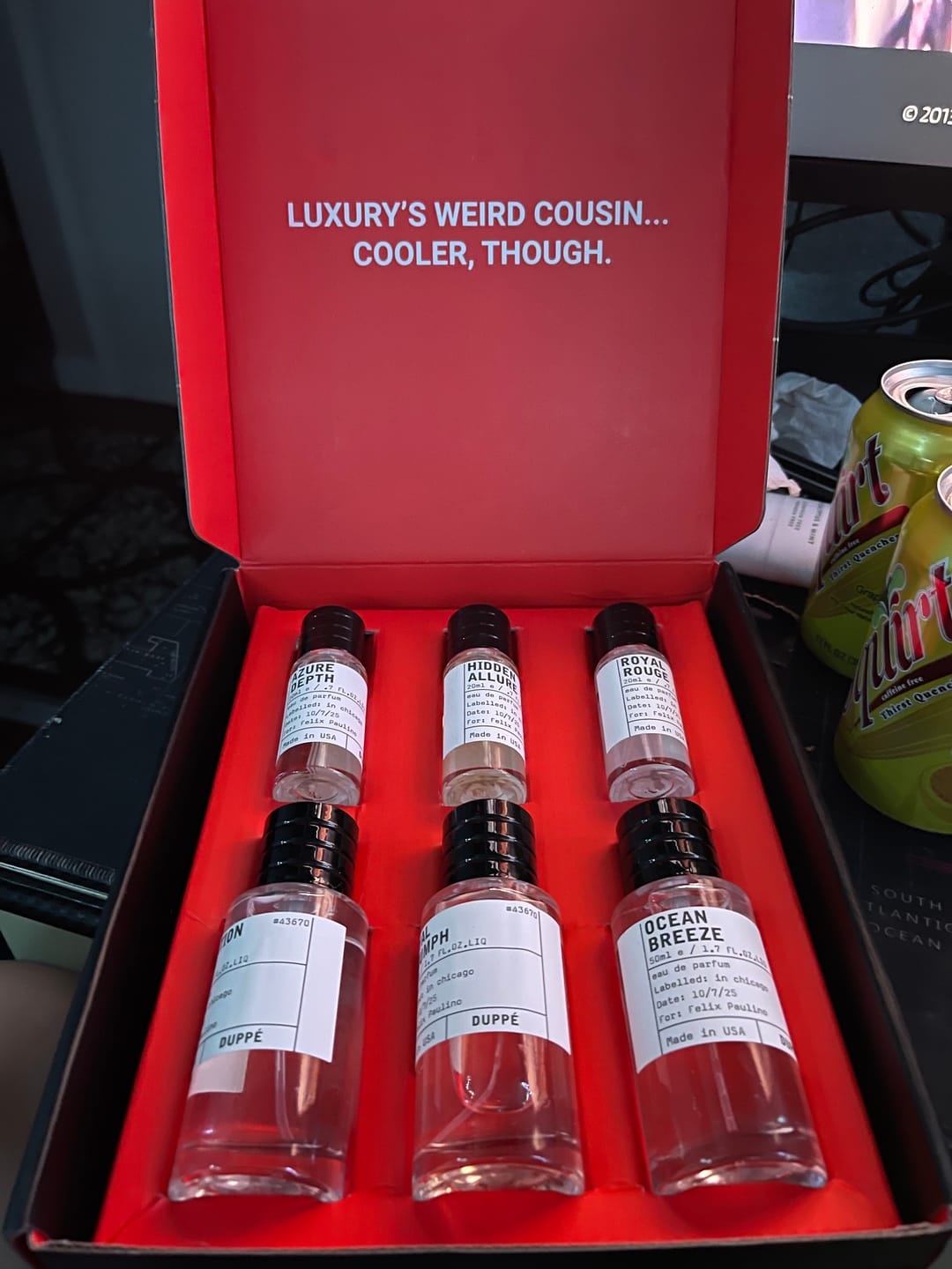 Customer photo review of 6 Scents. 1 Affordable Price.