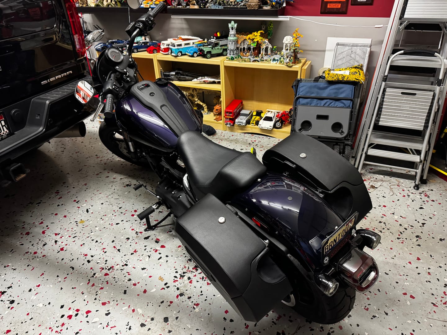 Customer photo review of Viking Saddlebags Quick Disconnect System For Harley Davidson Softail