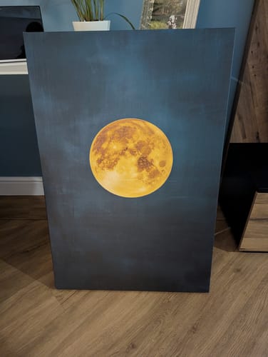 Customer photo review of Lunar Azure Print