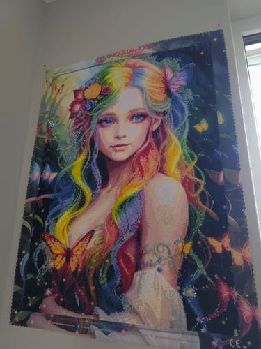 Customer photo review of 5D Diamond Painting – Farbige Schönheit