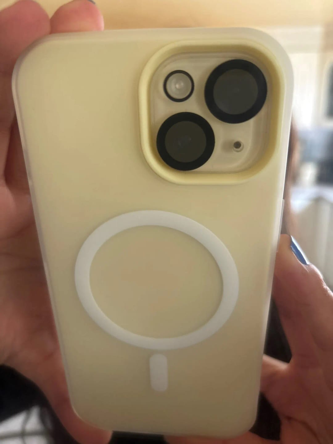 Customer photo review of LuxuryKase Magnetic Silicone Candy Case | Mag-Safe Compatible | Slim Protective Case | Lightweight & Flexible | Wireless Charging | Soft Matte Finish For iPhone