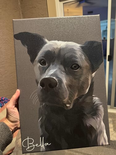 Customer photo review of Pet Art Canvas Wrap