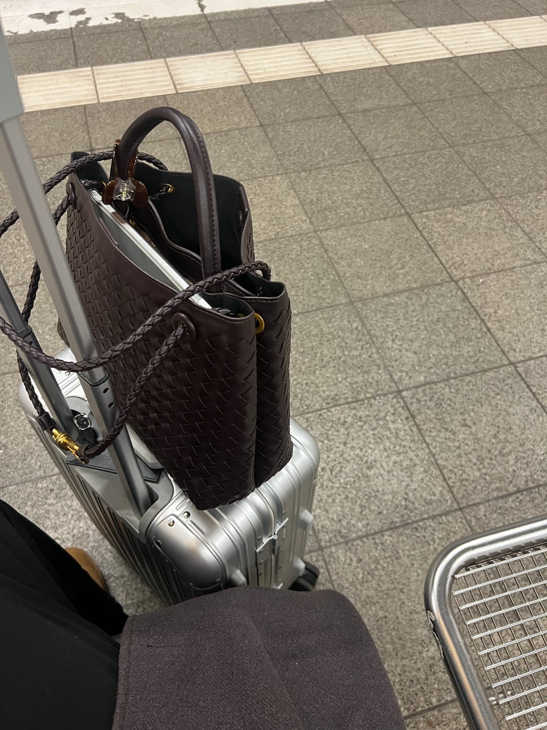Customer photo review of Lucia Woven Bag