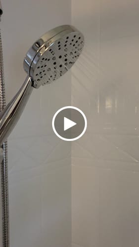 Customer video review of 3-Spray Handheld Shower Head Set