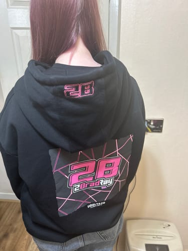 Customer photo review of Brad Ray No.28 Hoodie