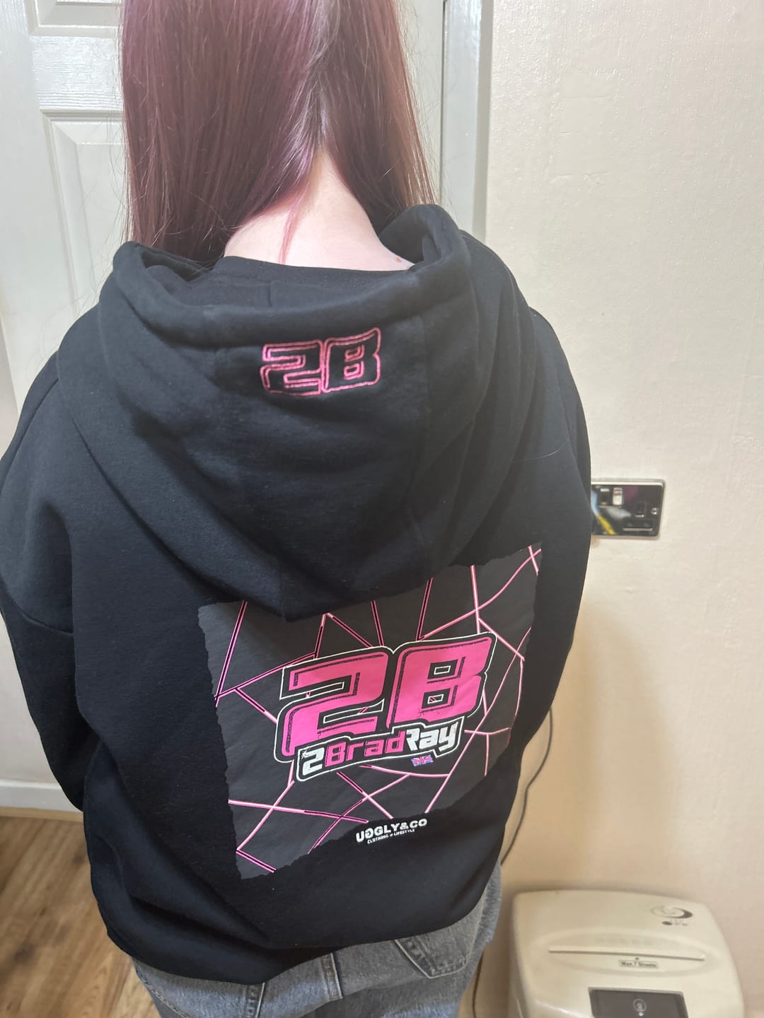 Customer photo review of Brad Ray No.28 Hoodie