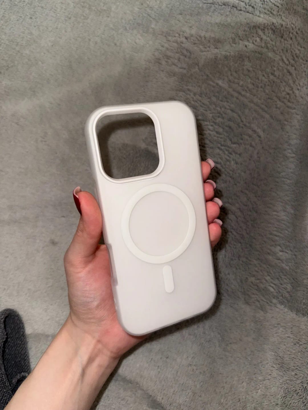 Customer photo review of LuxuryKase Magnetic Silicone Candy Case | Mag-Safe Compatible | Slim Protective Case | Lightweight & Flexible | Wireless Charging | Soft Matte Finish For iPhone
