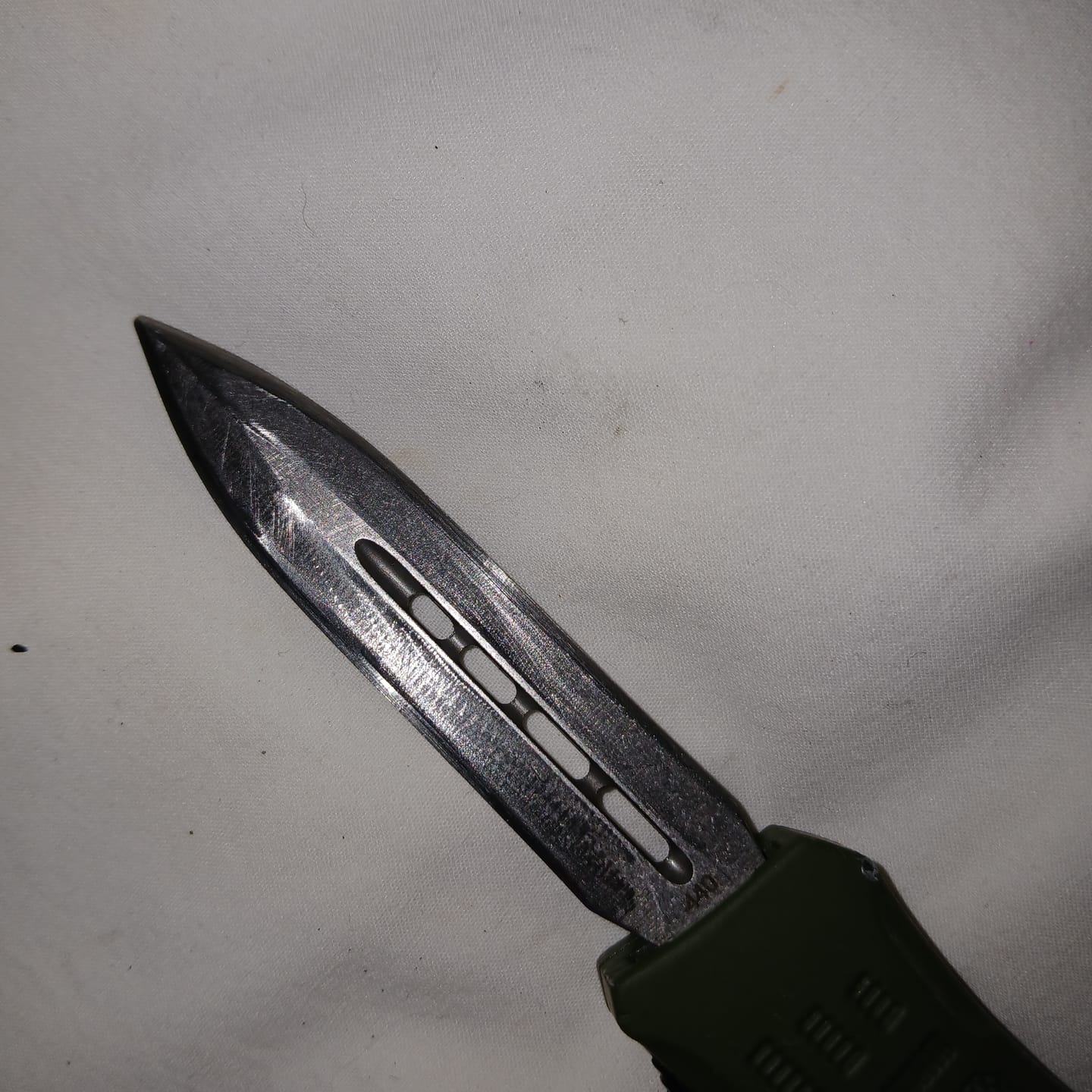 Customer photo review of Small Green Phantom D/A OTF (Multiple Blade Styles Available)