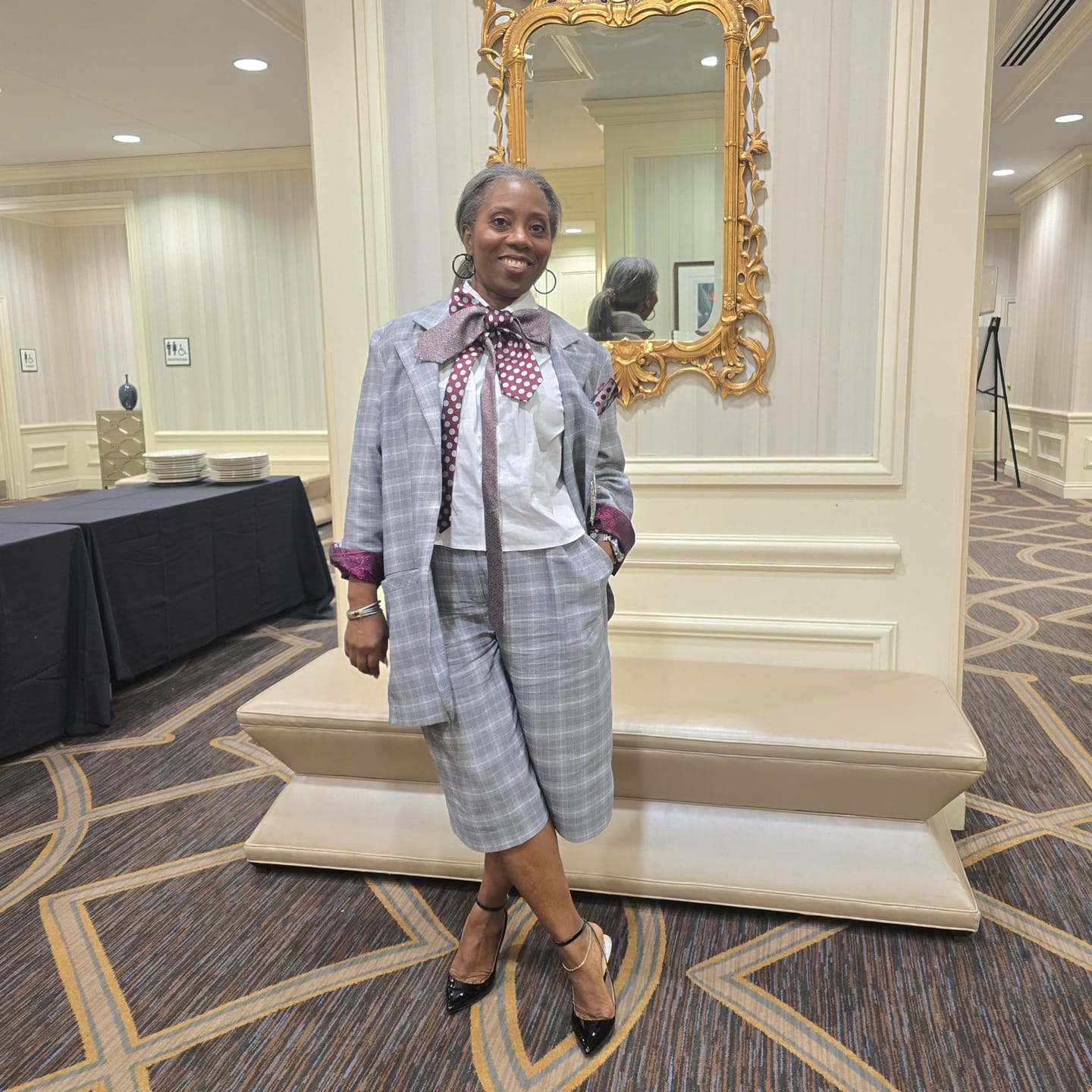 Customer photo review of Oversized Grey Three-Piece Set