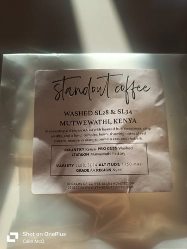 Customer photo review of The Standout Coffee Sample Pack
