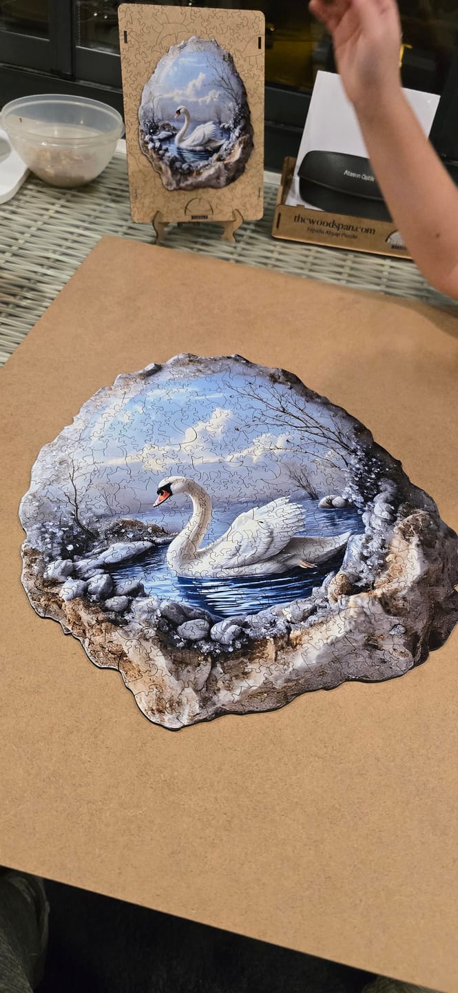 Customer photo review of Kristal Kuğu  - Ahşap Puzzle