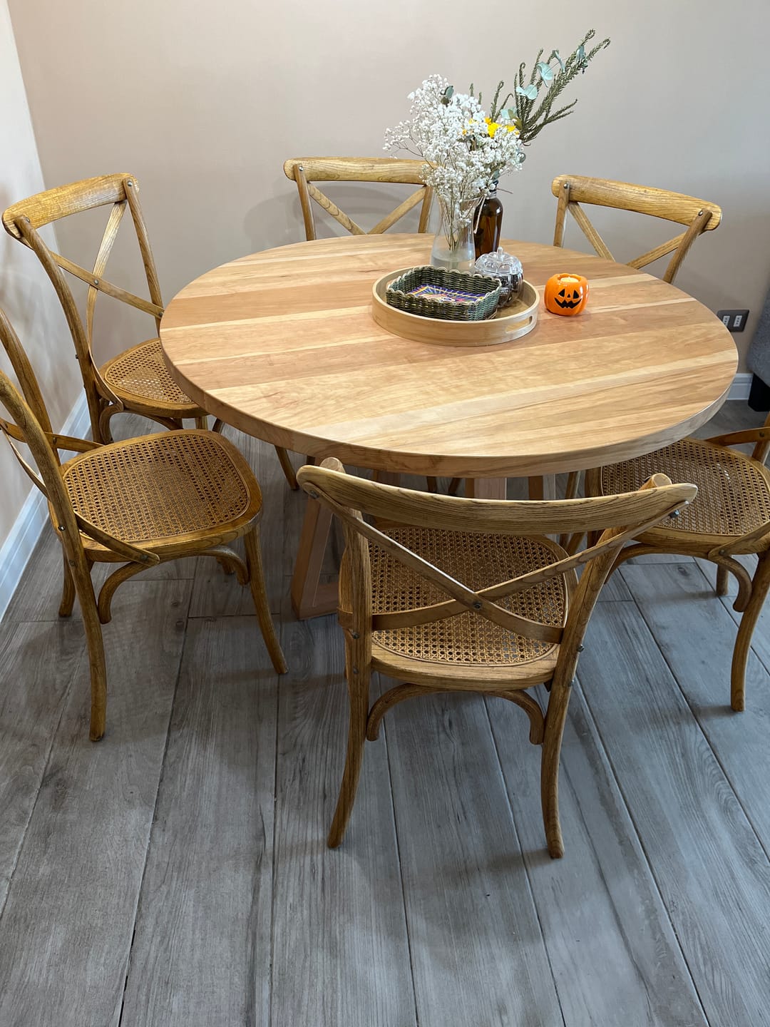 Customer photo review of Silla Madera Tradition Junco Olmo Envejecido