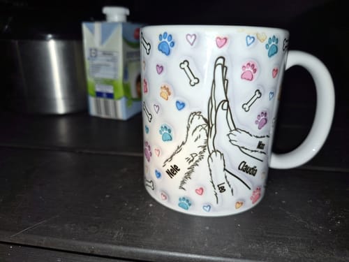 Customer photo review of Beste Hunde Mama ever (3D Optik) - Individuelle Tasse
