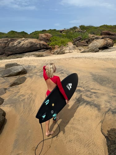 Customer photo review of Luna Cherry Blossom Red Long Sleeve