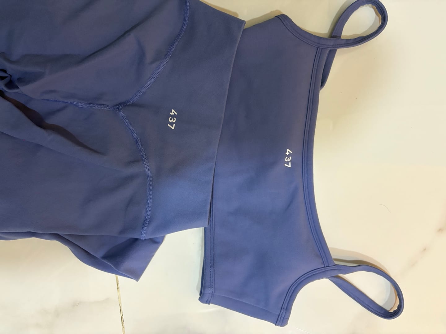 Customer photo review of The Essentials Legging / French-Blue
