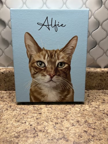 Customer photo review of Pet Art Canvas Wrap