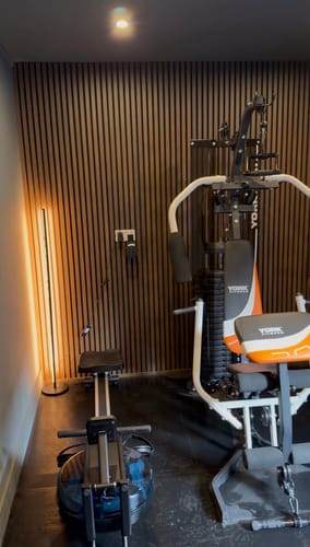 Customer photo review of Premium Acoustic Slatted Wall Panel (Multiple Colours)