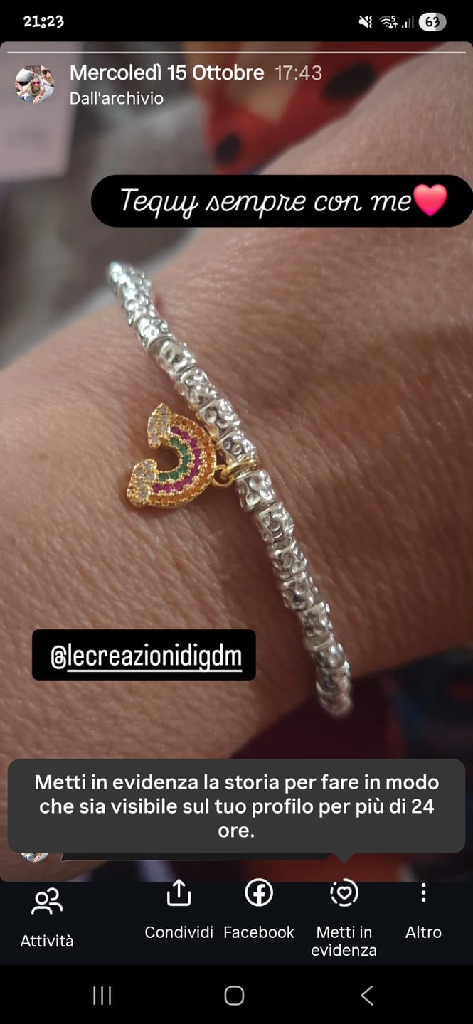 Customer photo review of CREA IL TUO BRACCIALE GRANELLI MAXI - charms oro