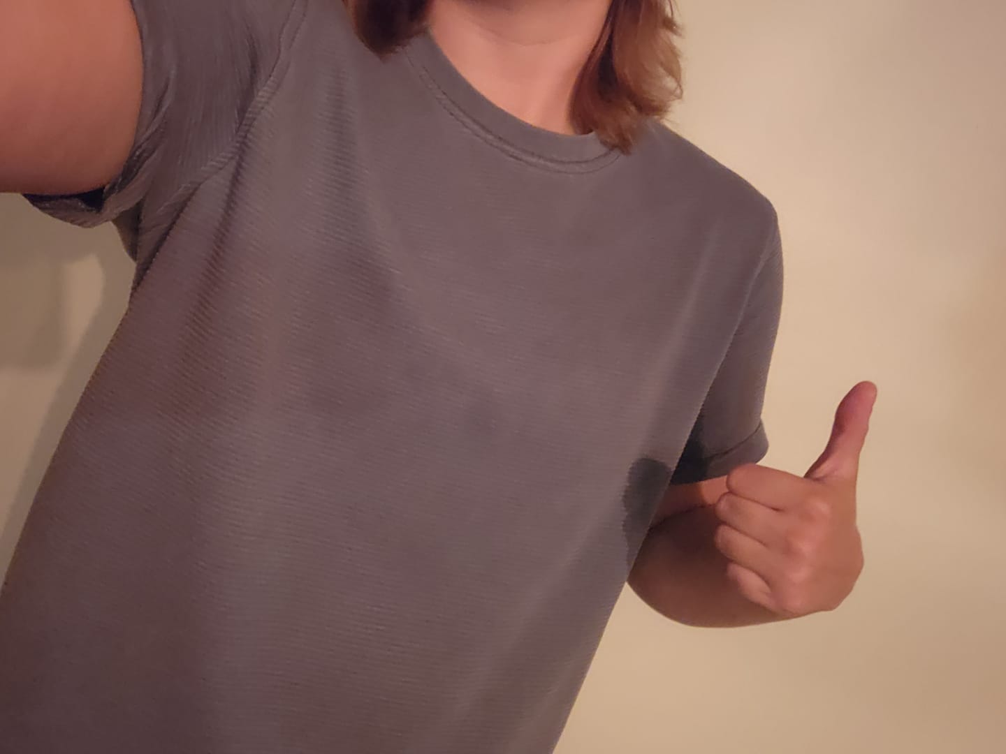 Customer photo review of Mesh Back Comfort Band Binder Beige