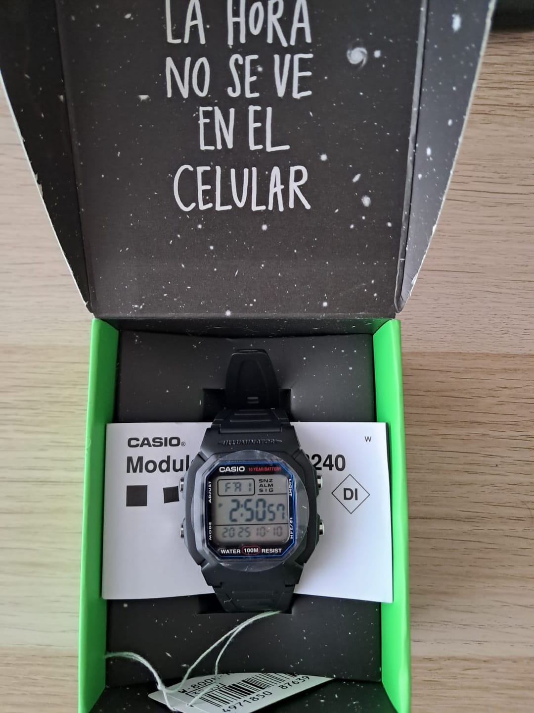 Customer photo review of Reloj Casio Vintage W-800H-1AVDF Líneas Azules