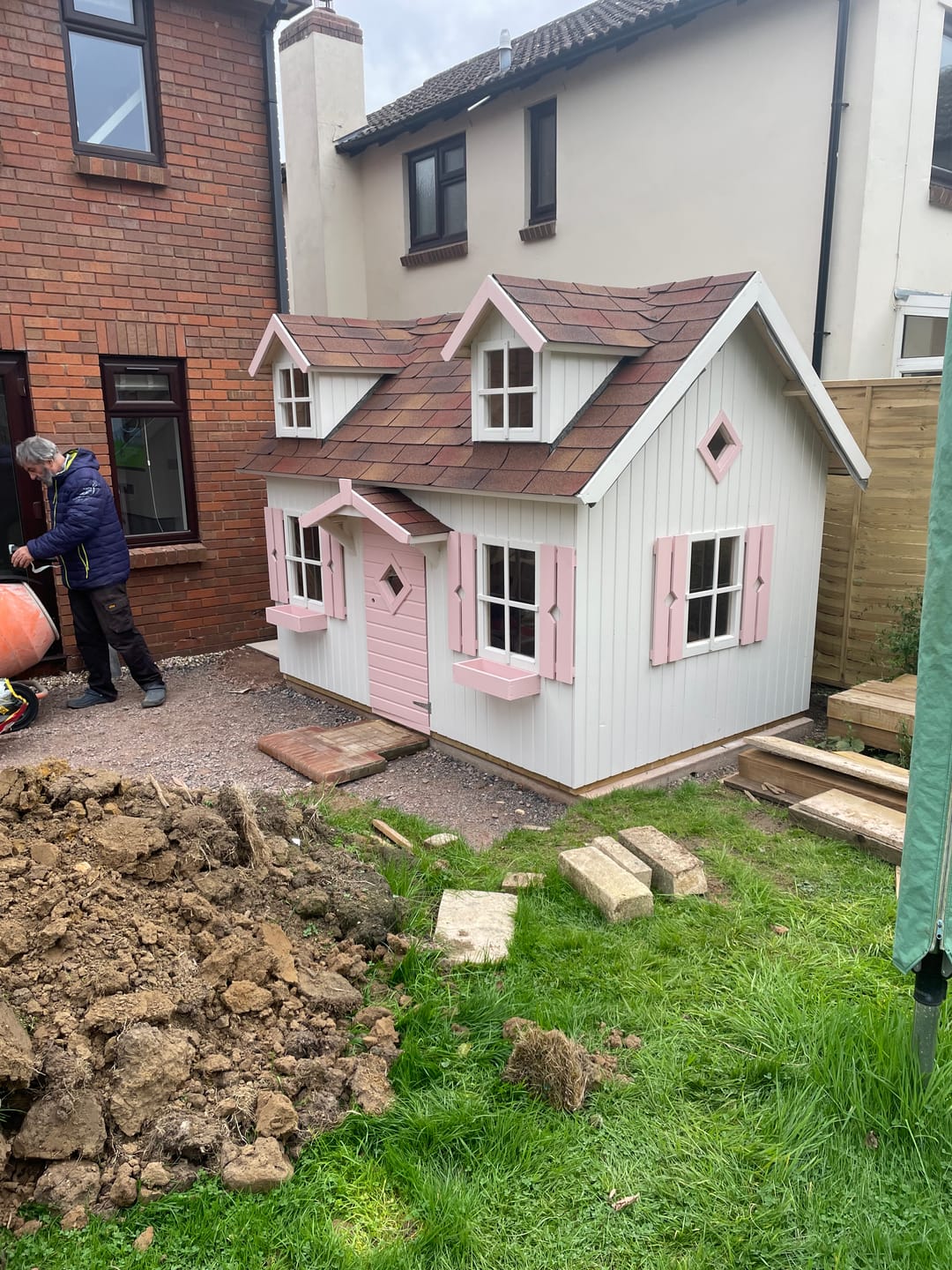 Customer photo review of Marie (2.9x1.9m | 5.4m2 | 16mm) Playhouse
