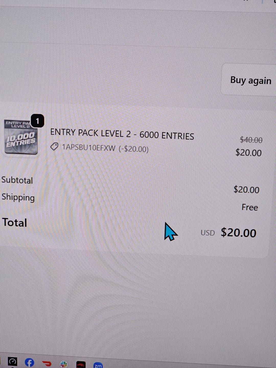 Customer photo review of ENTRY PACK LEVEL 2 - 6000 ENTRIES