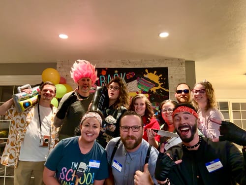 Customer photo review of Expansion Pack - Host Your Own 1980s Murder Mystery Game Kit - 15 - 20 / English