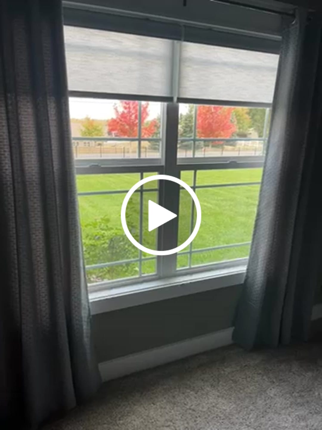 Customer video review of SmartWings Motorized Light Filtering Roller Shades 70% Blackout Essential