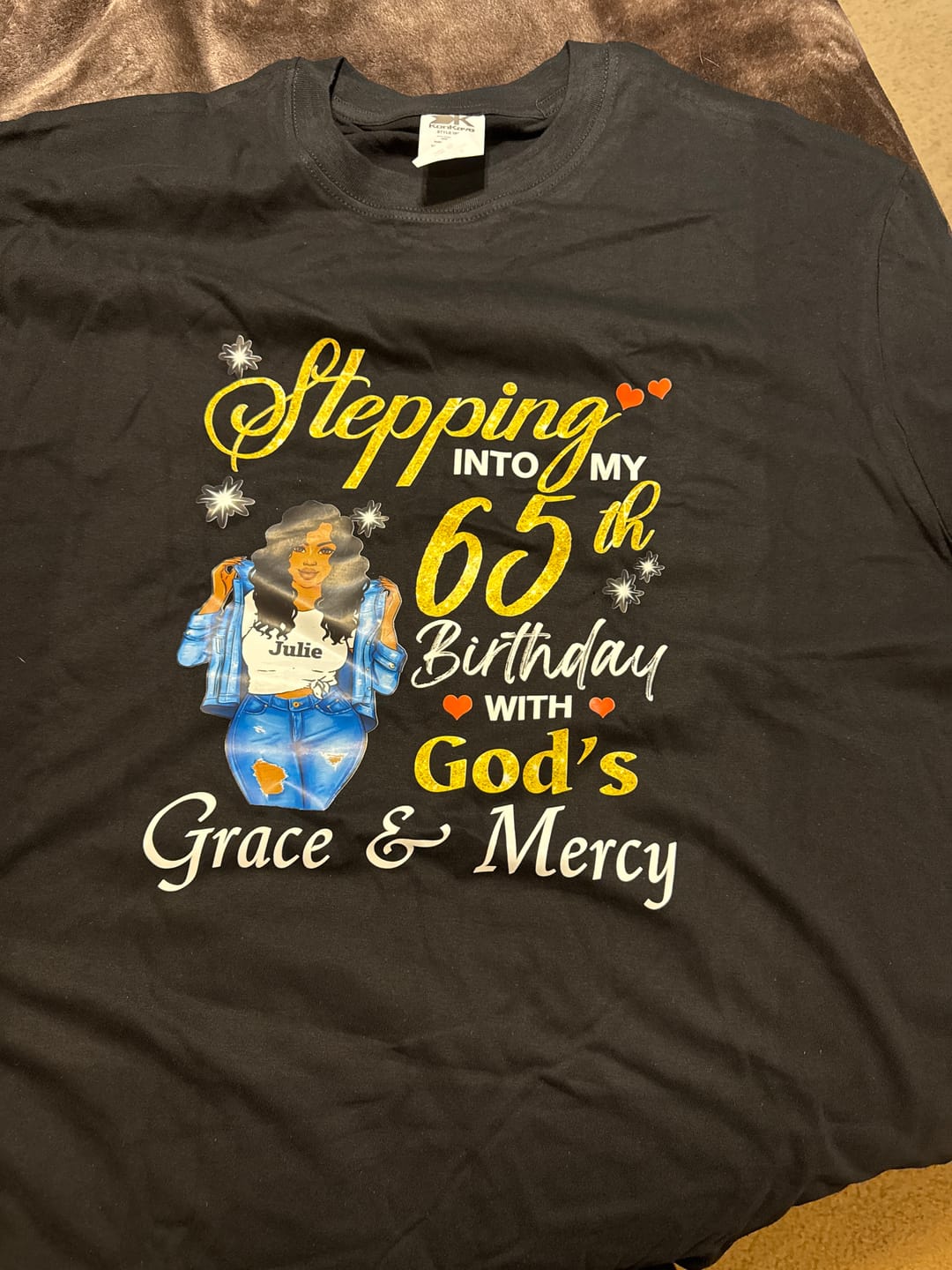 Customer photo review of 50th Birthday With God's Grace (Golden)