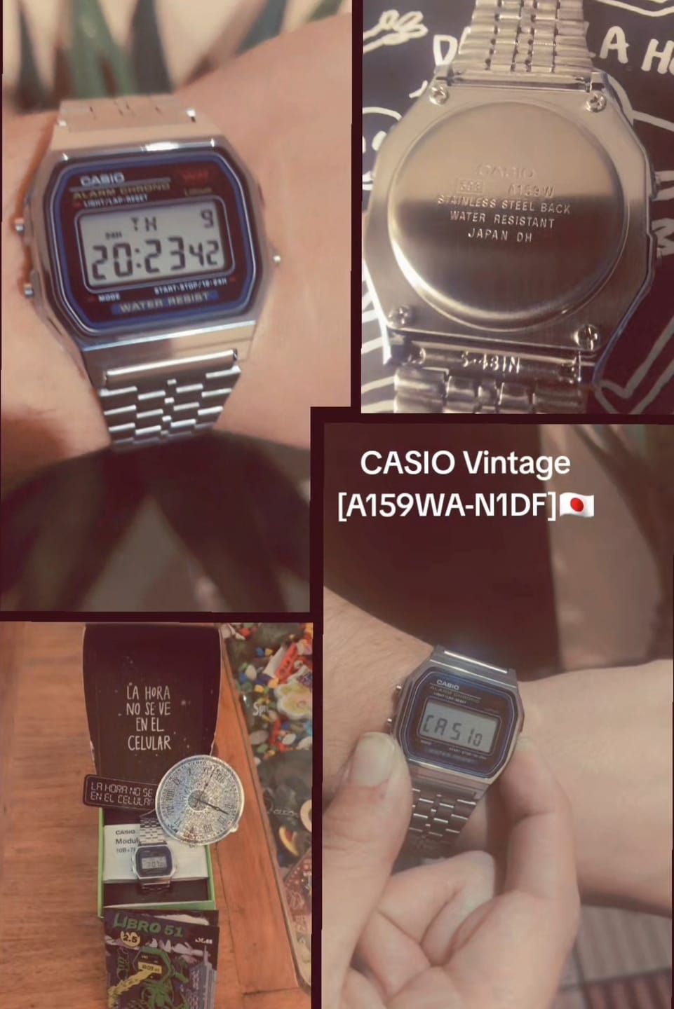 Customer photo review of Reloj Casio Vintage A159WA-N1DF Plateado MADE IN JAPAN