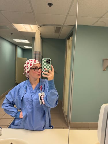 Customer photo review of DuoStyle Scrub Hat - Dr P