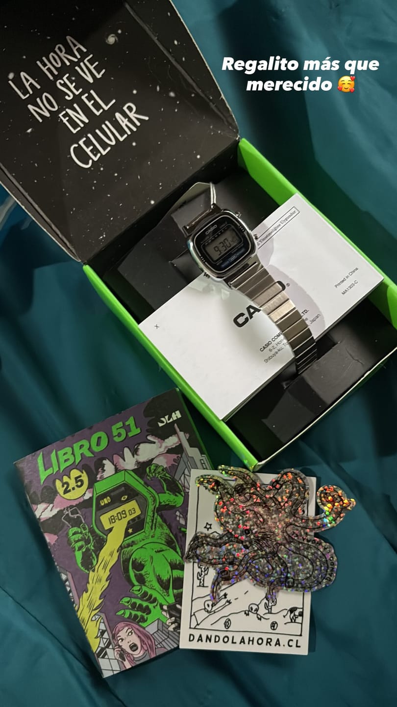 Customer photo review of Reloj Casio Vintage LA670WA-1DF Plateado Mini