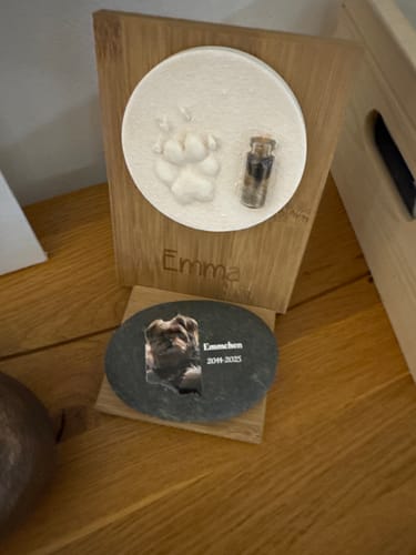 Customer photo review of Haustier Foto - Individueller Gedenkstein