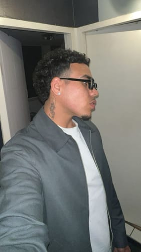 Customer photo review of ICED CLOVER STUDS.