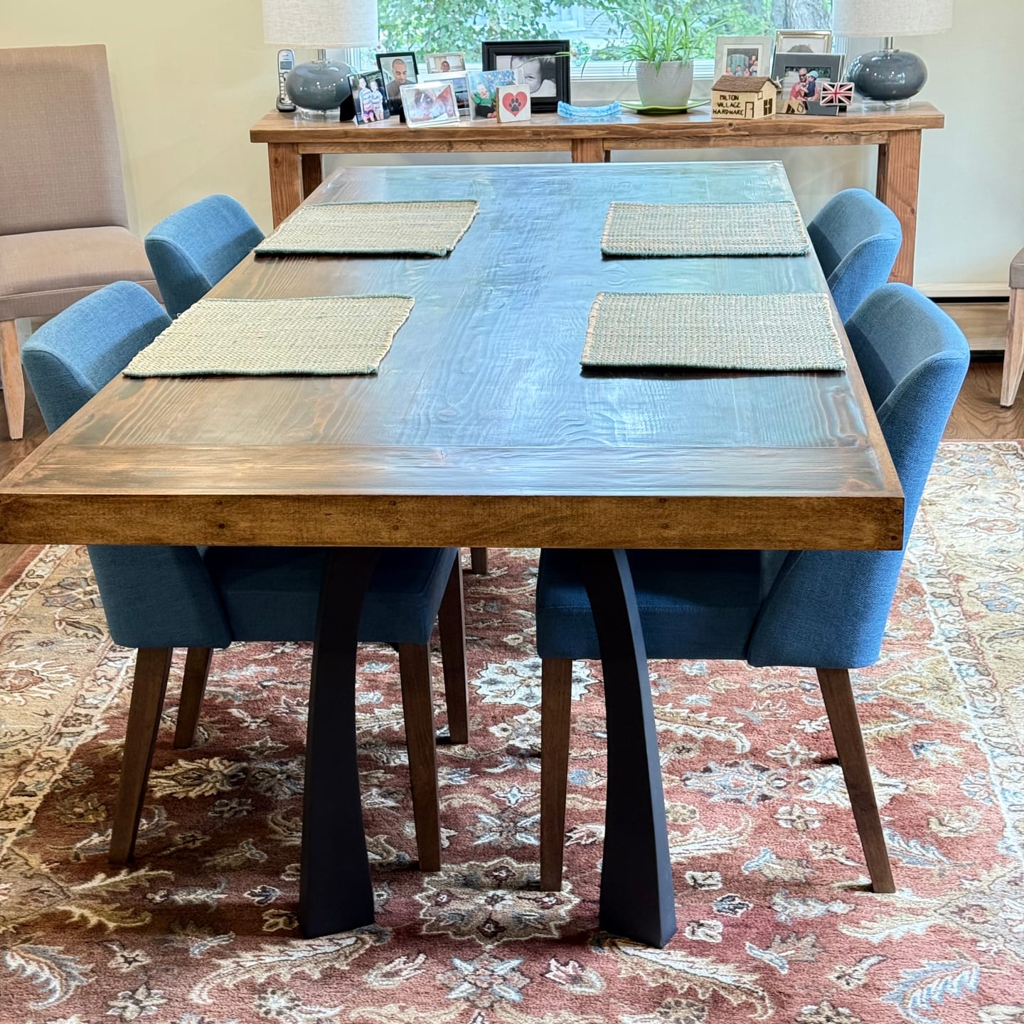 Customer photo review of Furniture Legs 419 Nura 28H Metal Modern Dining Table Legs