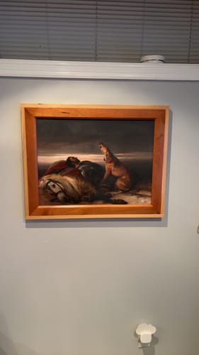 Customer photo review of The Faithful Hound | Sir Edwin Landseer | c. 1830