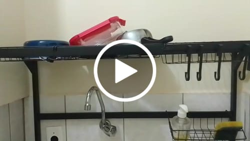Customer video review of Escorredor de louças Decoteam 2 andares em aço inox Alta Qualidade