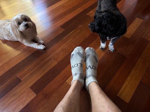 Customer photo review of Men's Alpaca Socks