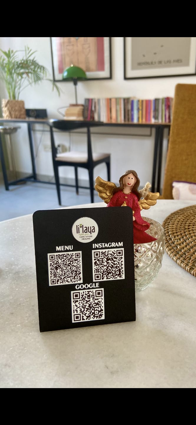 Customer photo review of Metal QR Menü Standı