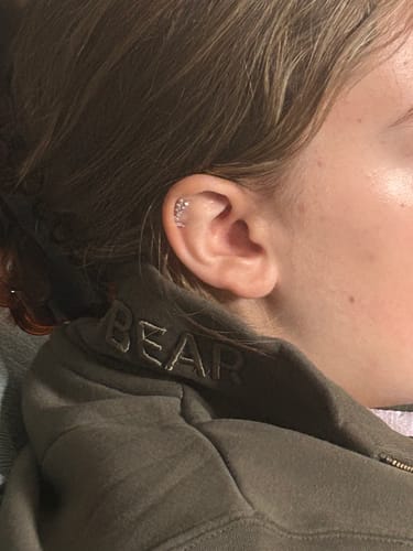 Customer photo review of Climbing ivy flatback silver