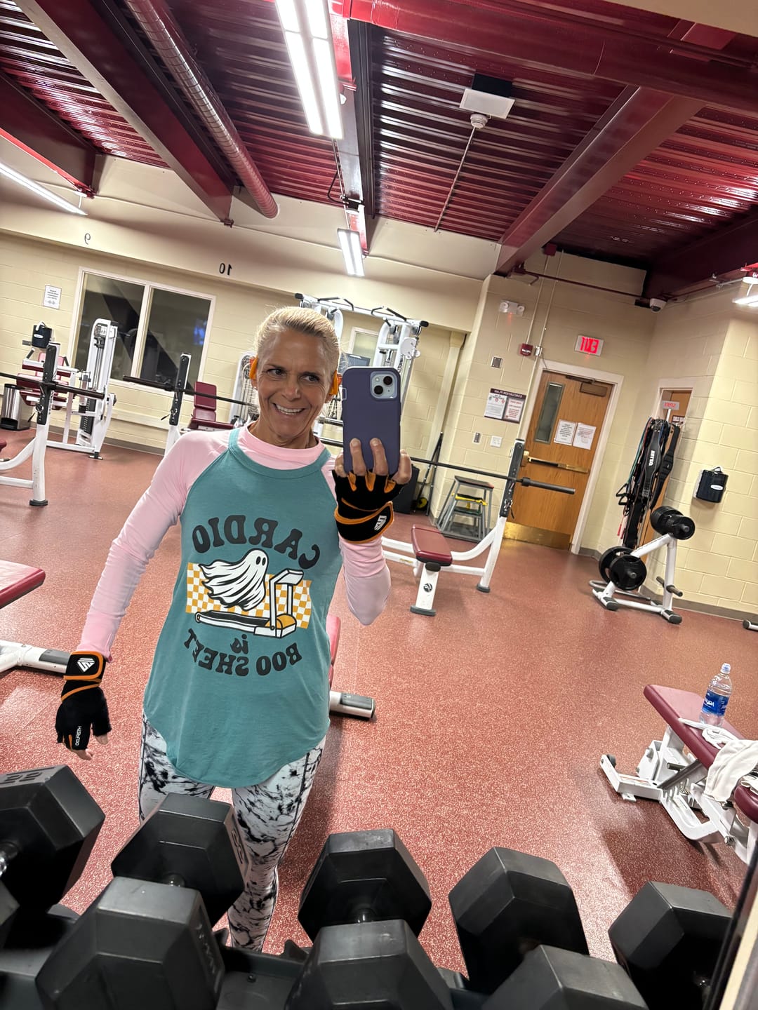 Customer photo review of Cardio is Boo Sheet Rocker Tank