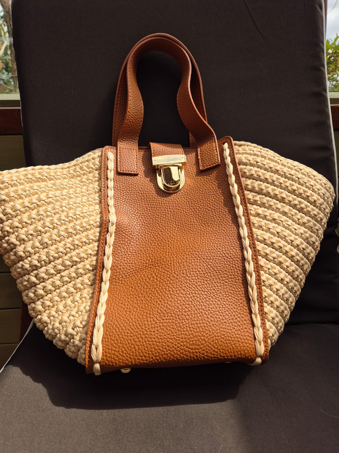 Customer photo review of CrochetPark™ Hammock Tote Bag DIY Kit