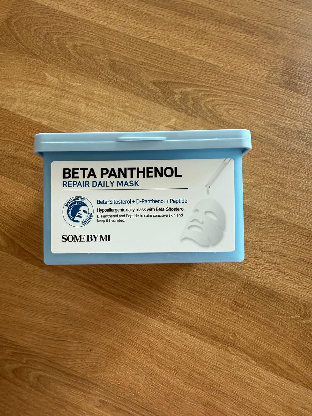 Customer photo review of Atjaunojošu auduma masku komplekts ar pantenolu Some By Mi Beta Panthenol Repair Daily Mask