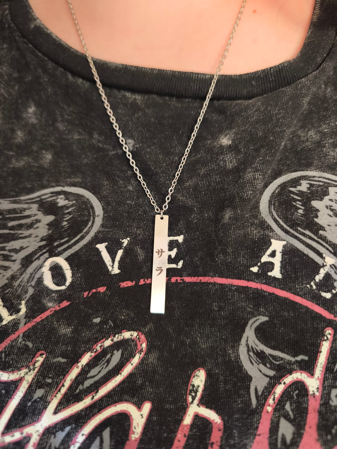 Customer photo review of Collier Japonais Personnalisé