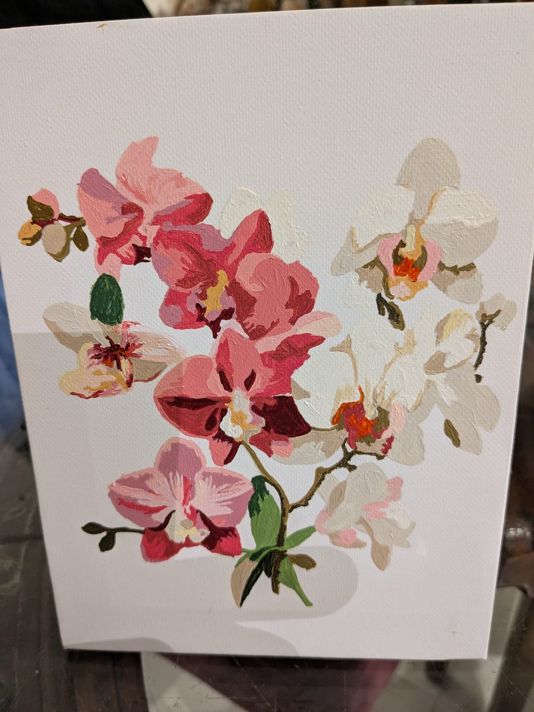Customer photo review of Set of 6 Mini Paintings - Flowers