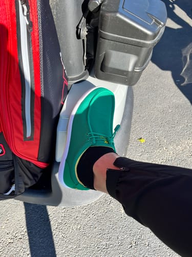 Customer photo review of SKŌNI Men's Golf Shoe Waterproof- Green/Yellow