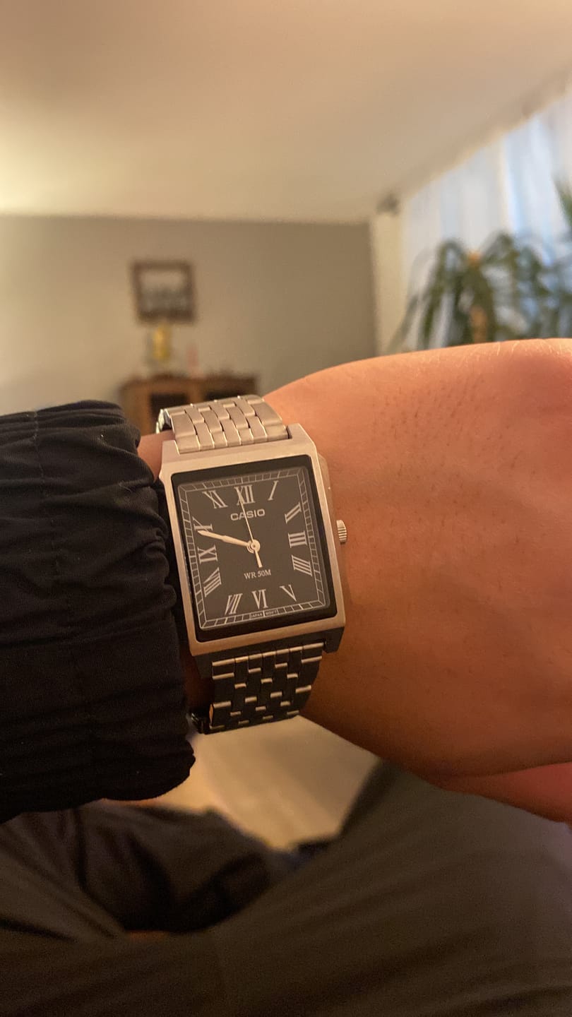 Customer photo review of Reloj Casio Tank Análogo MTP-B190D-1BV Full Acero