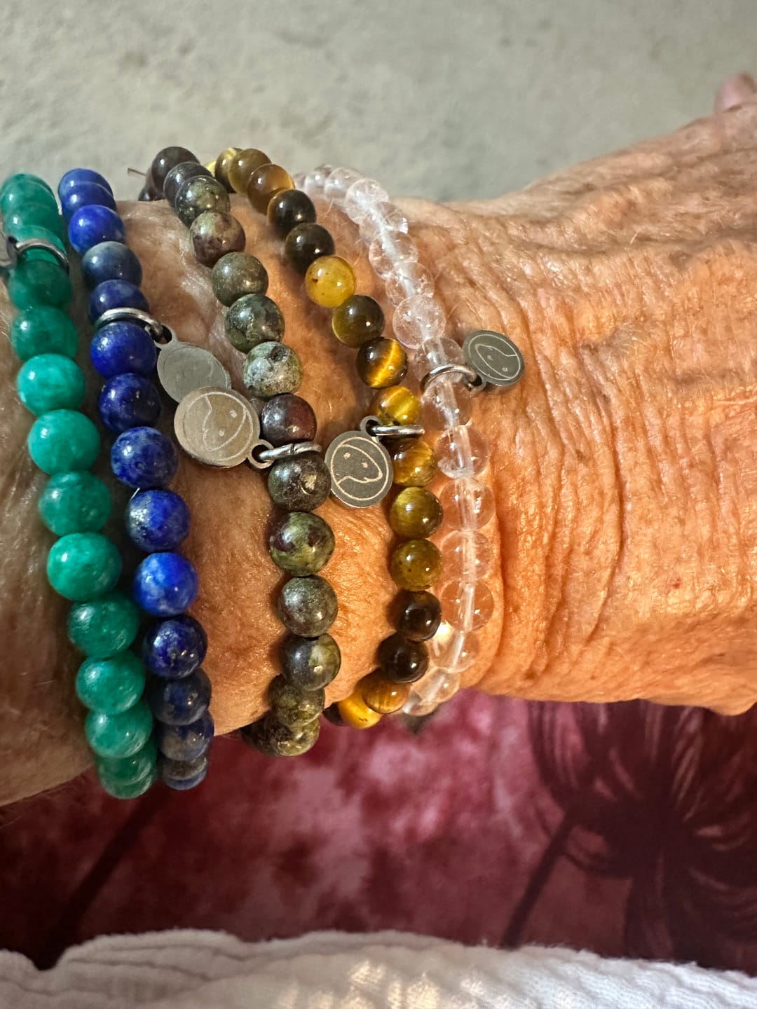 Customer photo review of Bloodstone Bracelet Mini
